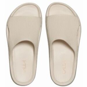 CALIA Women's Cream Slide Sandals
